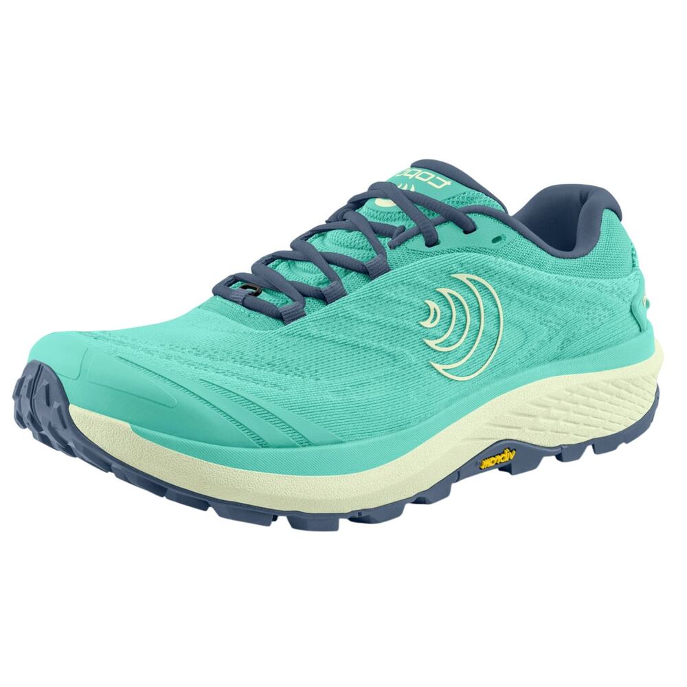 Topo Athletic Womens Pursuit 2 in Blue/Green, Size 10